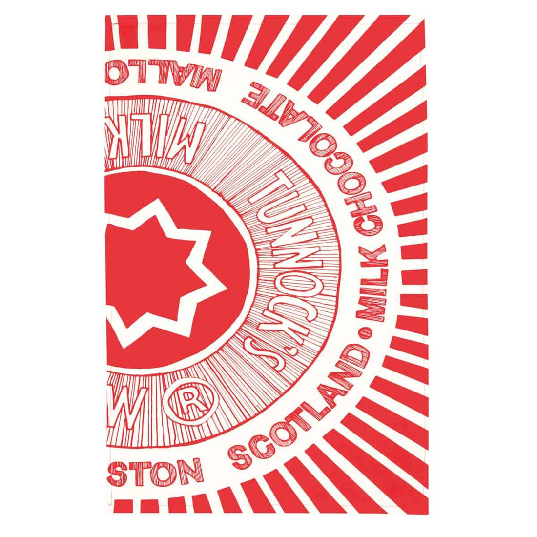 Tunnock's Tea Cake Wrapper Tea Towel