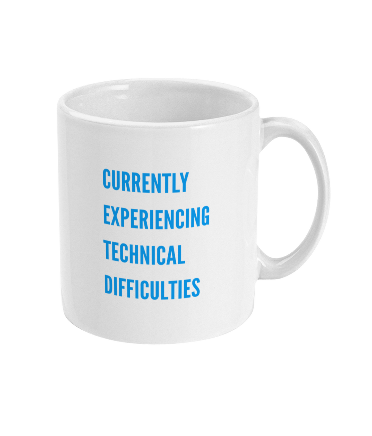 Funny Sheep Mug - Technical Difficulties - Back View - Gift Idea