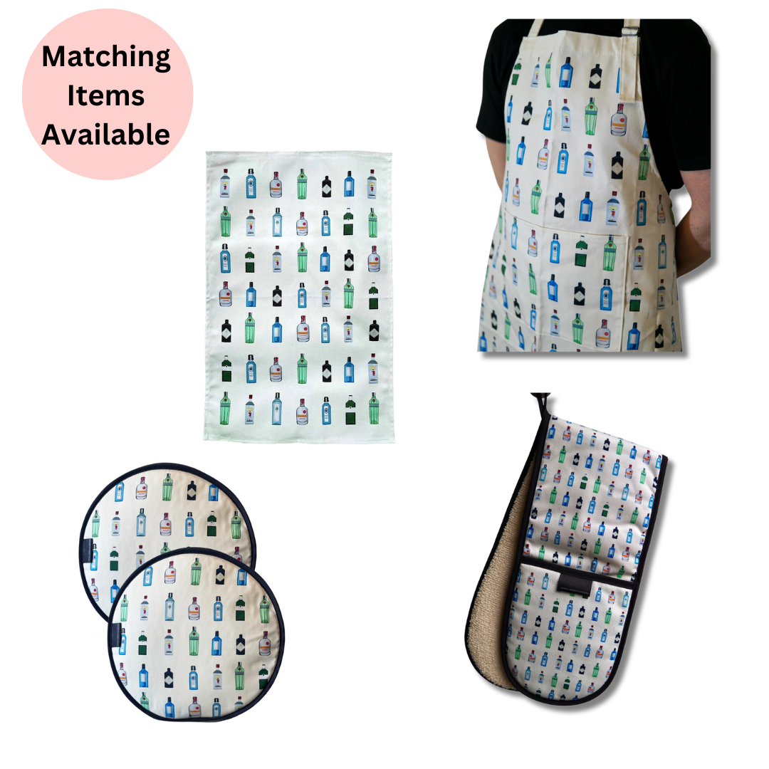 Gin Apron - Collect The Set - Colourful Close-up