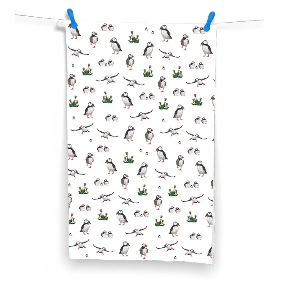 Puffin Tea Towel