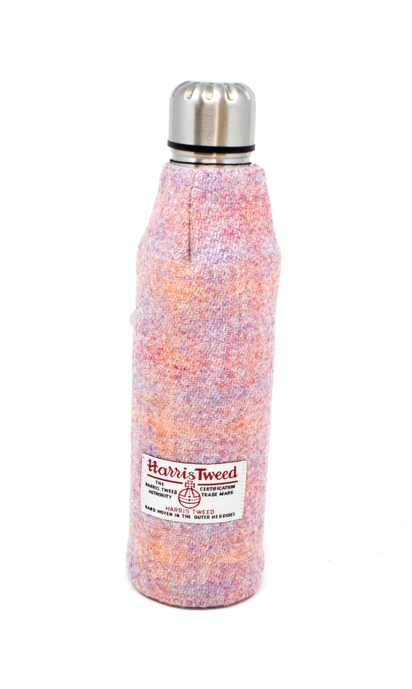 Pink Harris Tweed Thermos Flask.