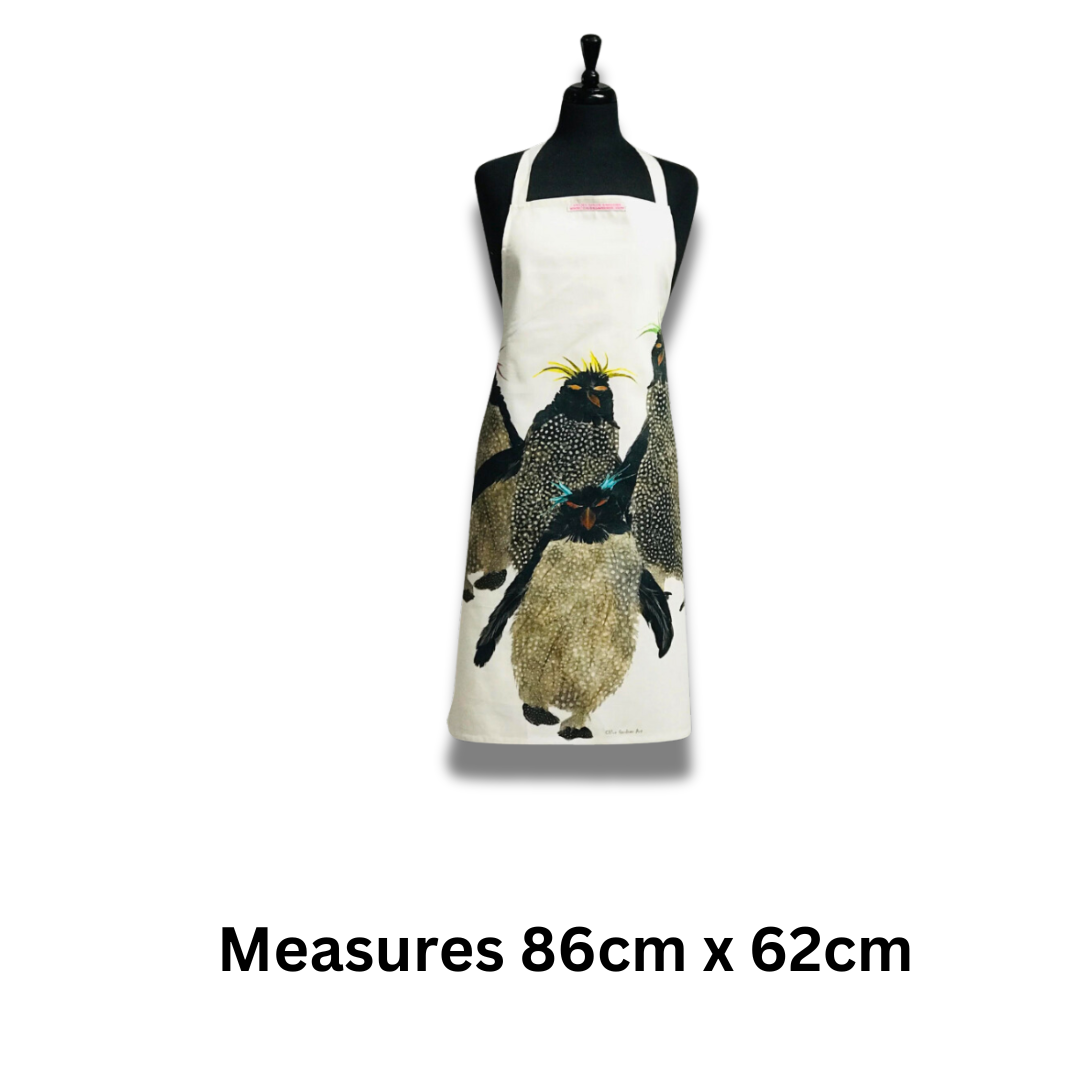 Rockhopper Penguin Apron - Back View - Gift Idea
