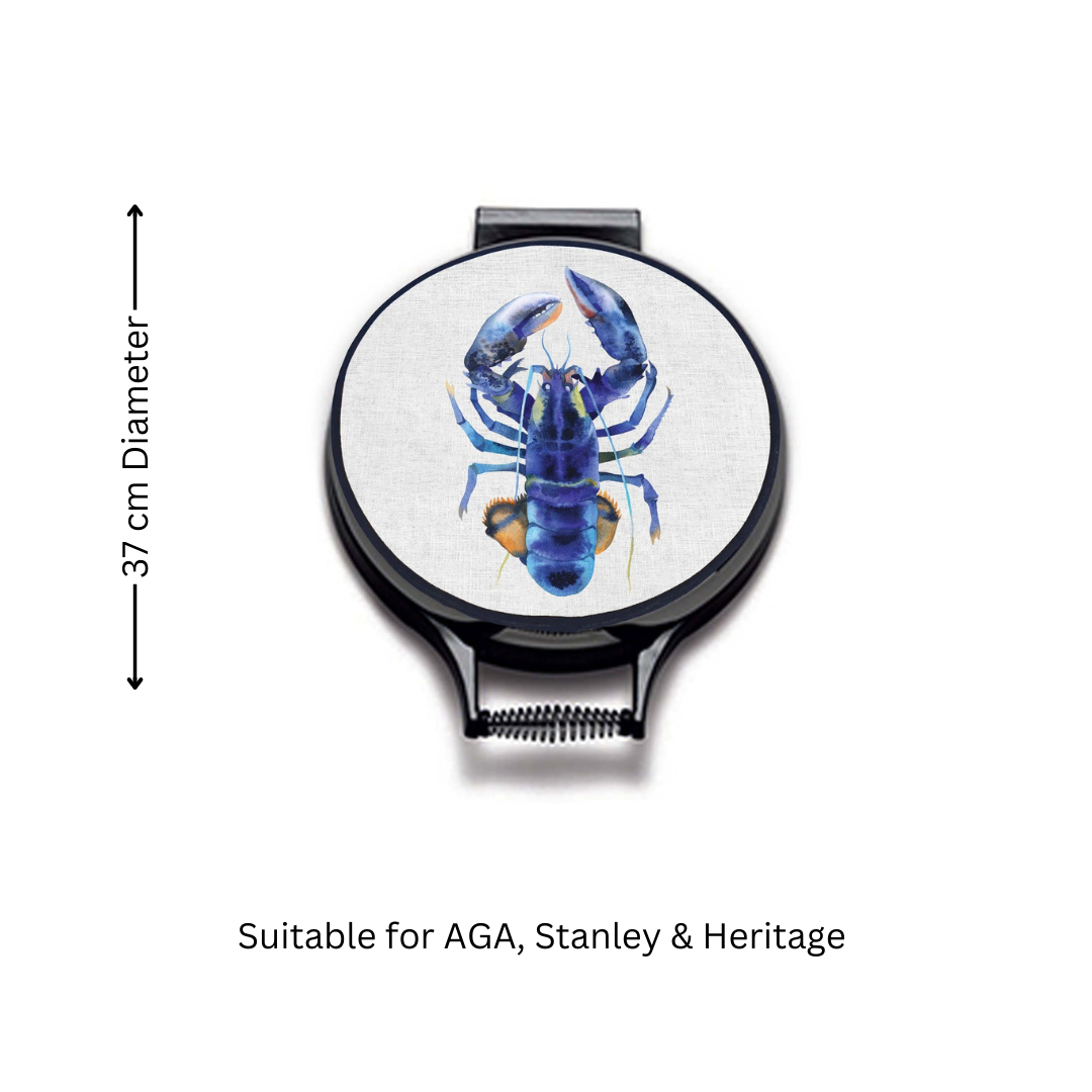 Crab & Lobster Chef's Pads For Aga - 37 Cm Diameter - Colourful Close-up