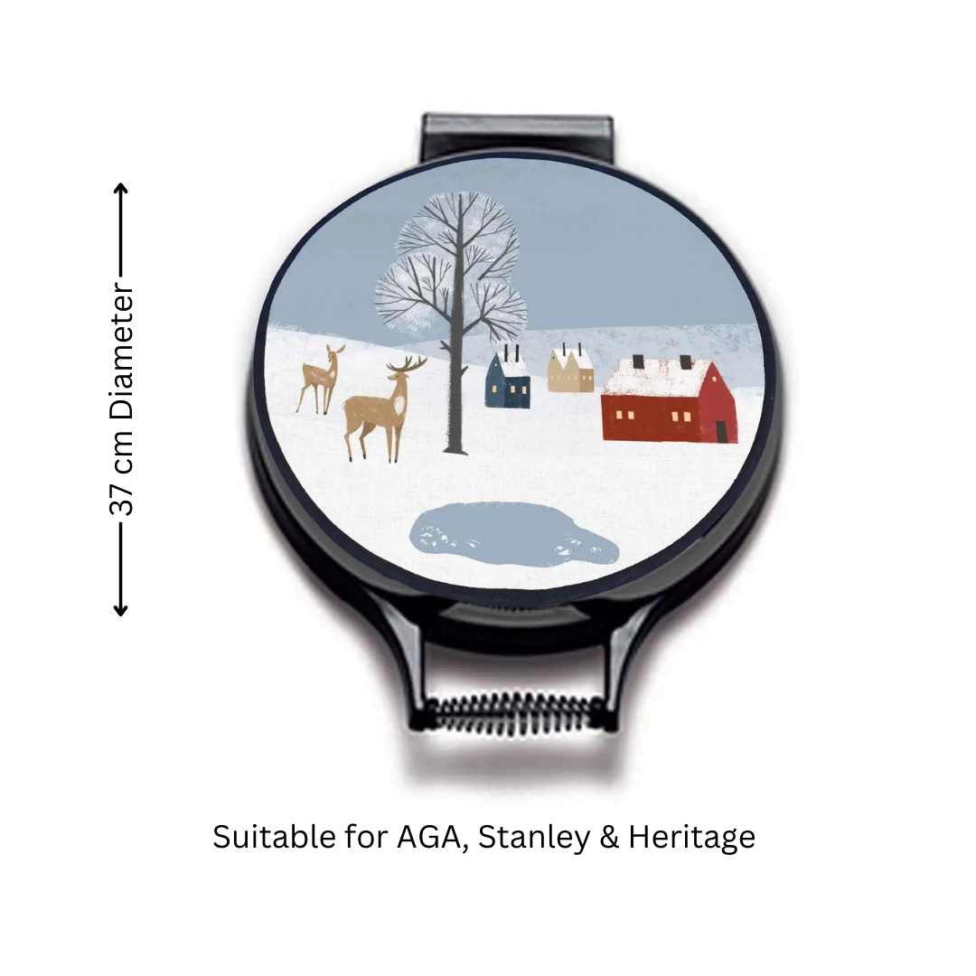 Winter Wonderland Fox Chef's Pads For Aga - Alternate Angle - Homeware Gift