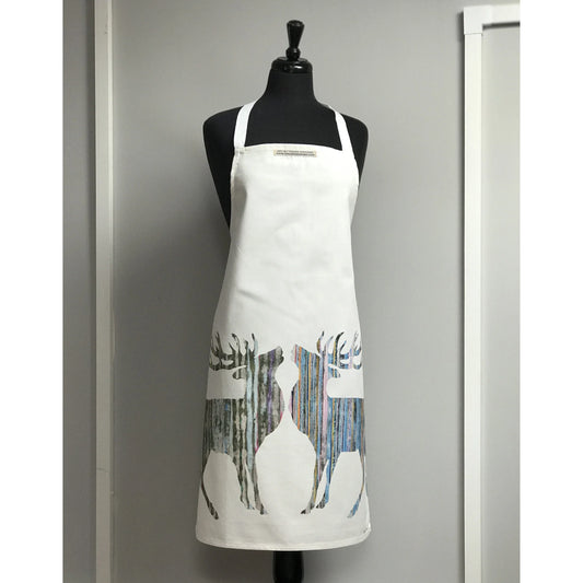 Two Silver Stag Apron