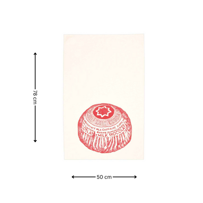 Tunnock's Tea Cake Tea Towel - 78 Cm X 50 Cm - Gift Idea