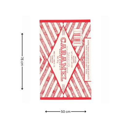 Tunnock's Caramel Wafer Tea Towel - 78 Cm X 50 Cm - Gift Idea