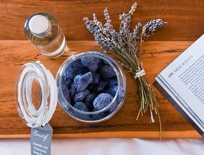 Aromatherapy Lavender & Chamomile Sleep Stones - Back View - Gift Idea