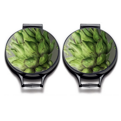 Artichoke Green Chef's Pads For Aga - Front View - A Joyful Addition To Any Kitchen