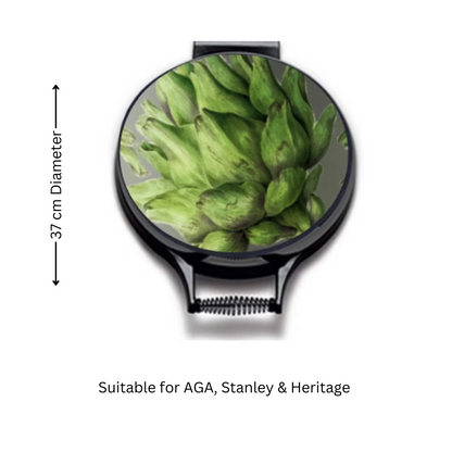 Artichoke Green Chef's Pads For Aga - Back View - Gift Idea