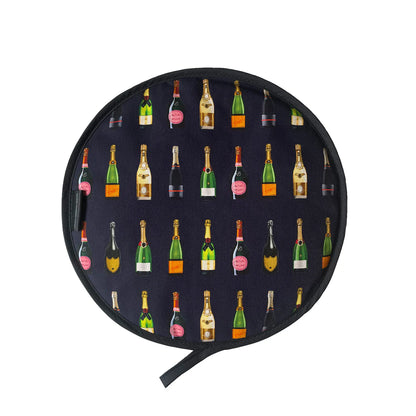 Navy Champagne Chef's Pads For Aga - Alternate Angle - Homeware Gift