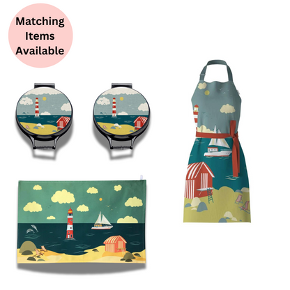 Beside The Seaside Tea Towel - Matching Items Available - Colourful Close-up