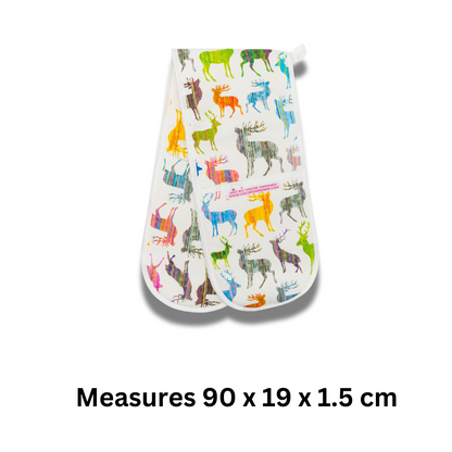 Colourful Stag Double Oven Glove (Multi) - 90 Cm X 19 Cm X 1.5 Cm - Gift Idea