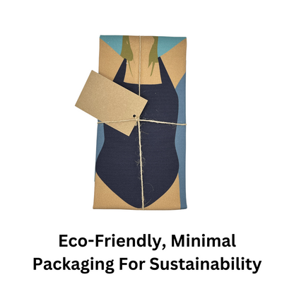 Wild Me 100% Cotton Wild Swimmer Tea Towel - Detail Shot - Colourful Close-up