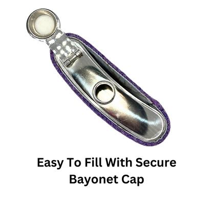 Harris Tweed Hip Flask - Beyonet Cap - Homeware Gift