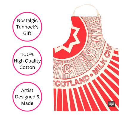 Tunnock's Tea Cake Wrapper Apron - British Made - Quirky Detail