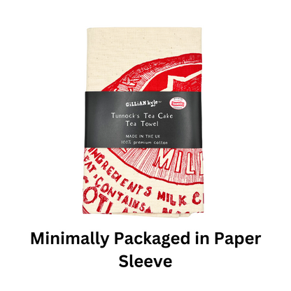 Tunnock's Tea Cake Tea Towel - Detail Shot - Colourful Close-up