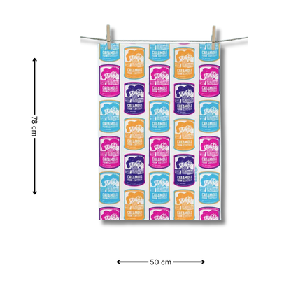 Creamola Foam Tea Towel - 79 Cm X 50 Cm - Gift Idea