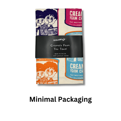 Creamola Foam Tea Towel - Alternate Angle - Nostalgic Gift