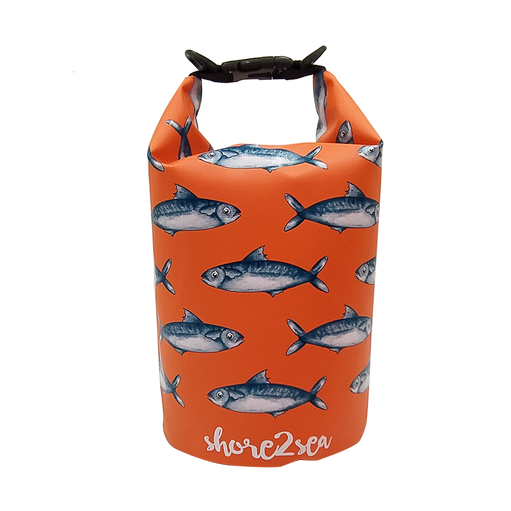 Fish Dry Swimming Bag on transparent background.  