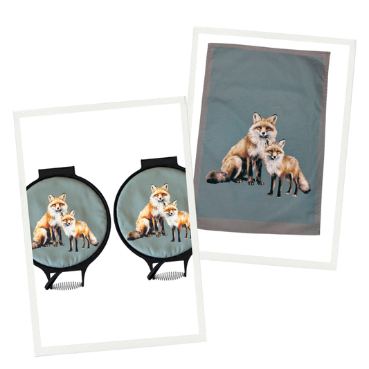 Fox Chef's Pads & Fox Tea Towel Bundle