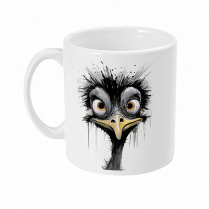 Funny Emu Mug - Don't Talk To Me - Moving Image To Show All Sides.  
