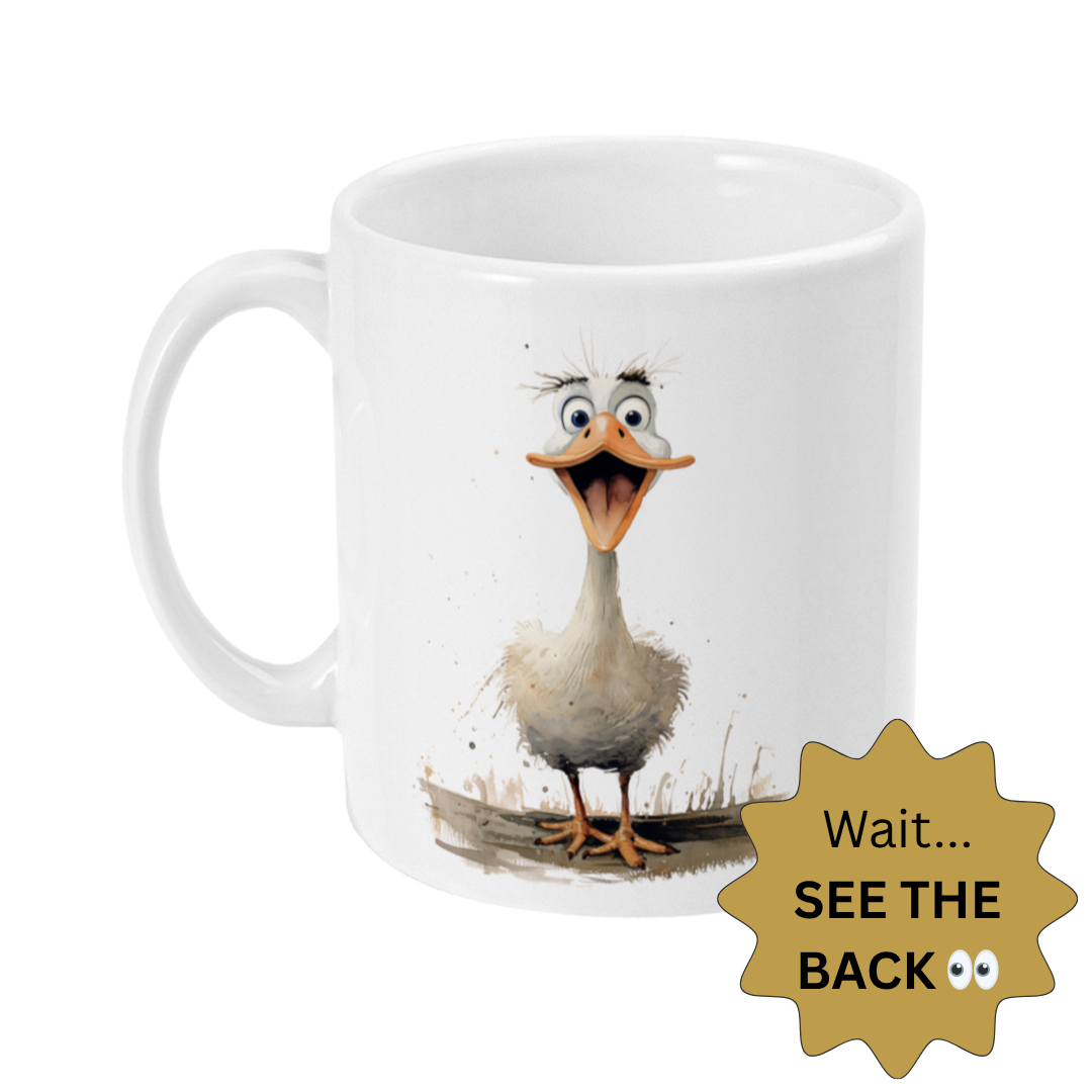 Funny_Goose_Mug_-_Highly_Caffeinated_-Funny Gift - See The Back