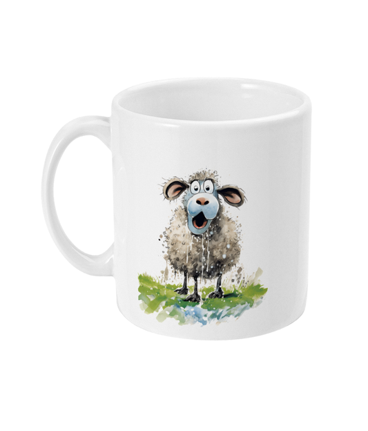  Funny Sheep Mug  - Technical Difficulties - Front View - A Joyful Addition To Any Kitchen