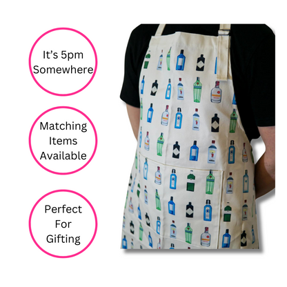 Gin Apron - Made In Britain - Quirky Detail