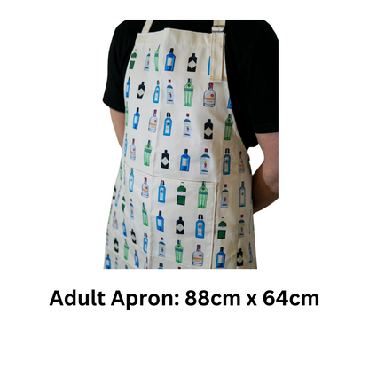Gin Apron - 88 Cm X 64 Cm - Gift Idea