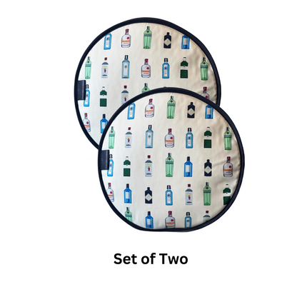 Gin Chef's Pads For Aga - Detail Shot - Colourful Close-up