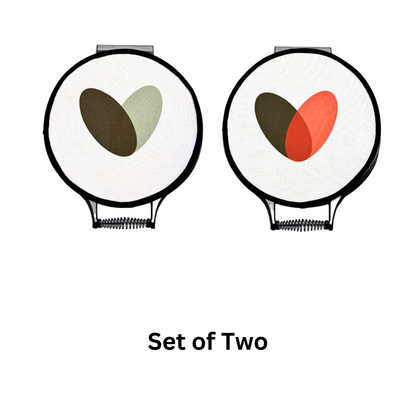 Green Hearts Chef's Pads For Aga - Back View - Gift Idea