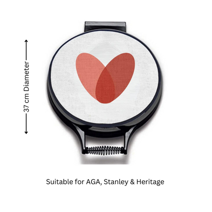 Pink Hearts Chef's Pads For Aga - Colourful Aga Pads - Gift Idea