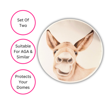 Hee-haw Donkey Chef's Pads For Aga - Fun Aga Pads - Quirky Detail