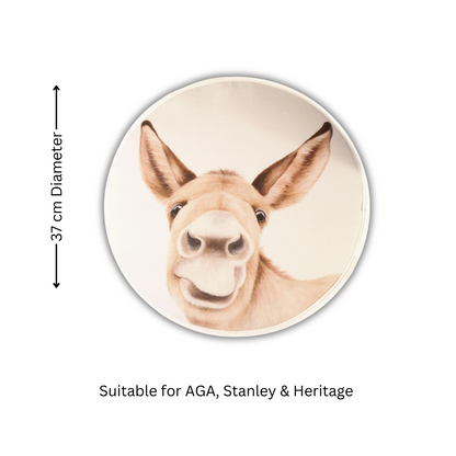 Hee-haw Donkey Chef's Pads For Aga - 37 Cm Diameter - Gift Idea