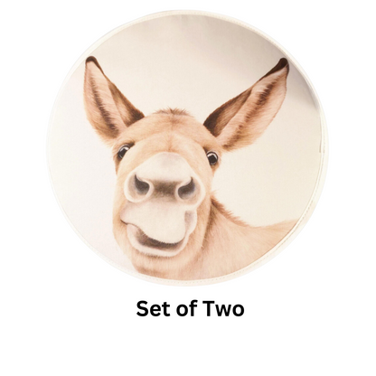 Hee-haw Donkey Chef's Pads For Aga - Detail Shot - Colourful Close-up