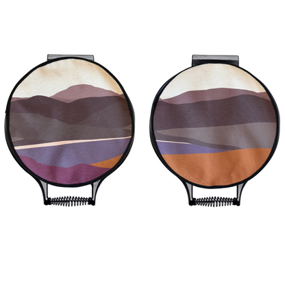 Purple Hills Chef's Pads For Aga - Front View - A Joyful Addition To Any Kitchen