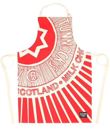 Tunnock's Tea Cake Wrapper Apron - Front View - A Joyful Addition To Any Kitchen