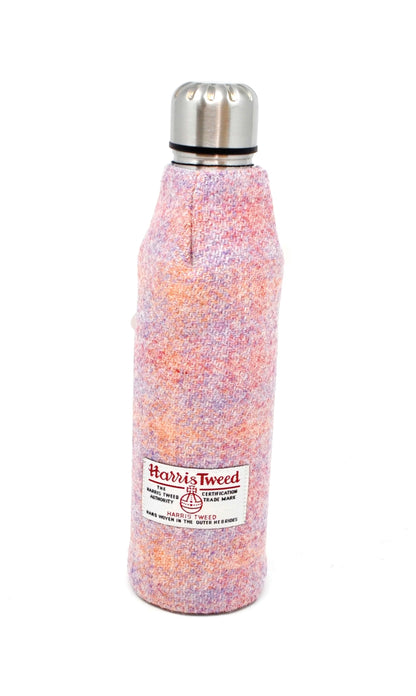 Pink Harris Tweed Thermos Flask 500 Ml - Front View - Perfect Gift