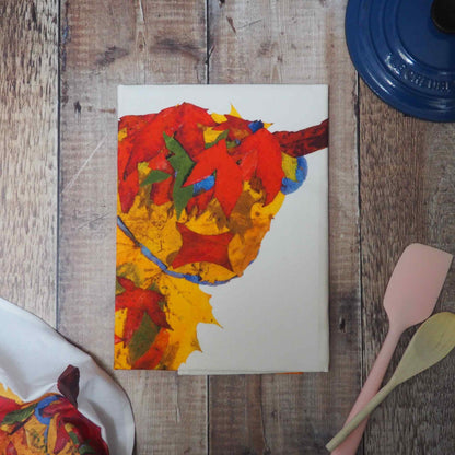 Autumn Leaf Highland Cow Apron - Alternate Angle - Homeware Gift