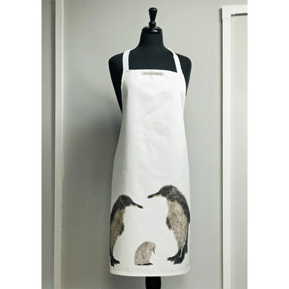Grey Feather Penguin Pair & Baby Apron - Alternate Angle - Homeware Gift