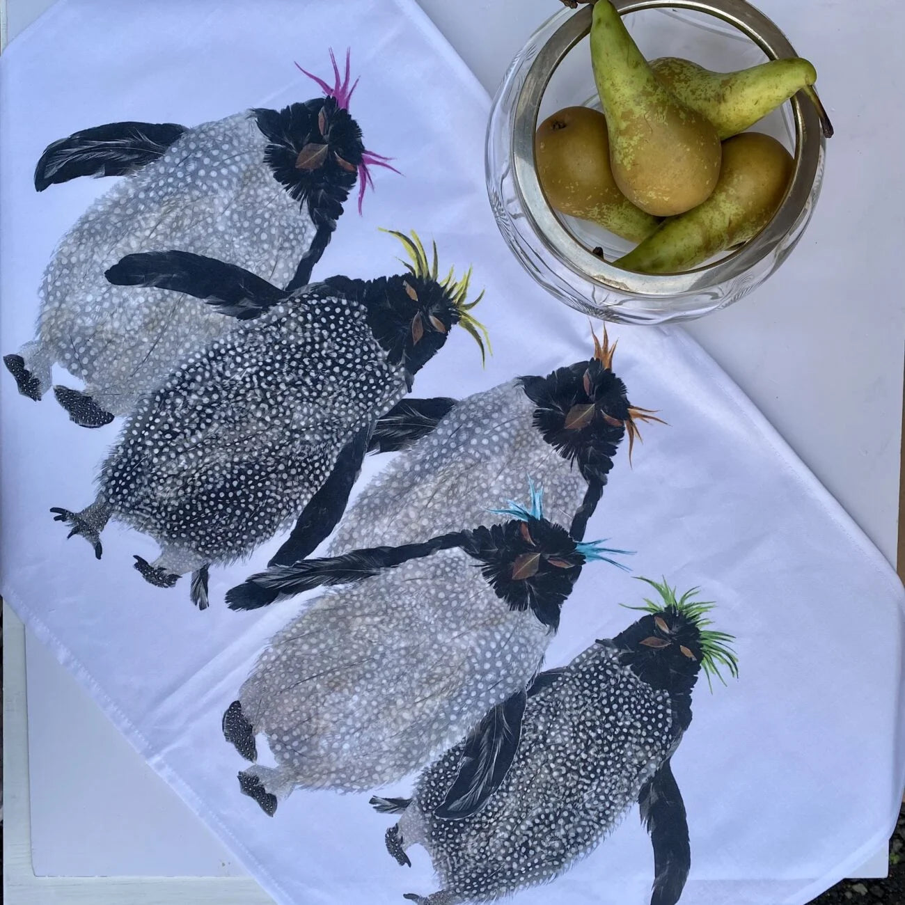 Grey Penguin Tea Towel