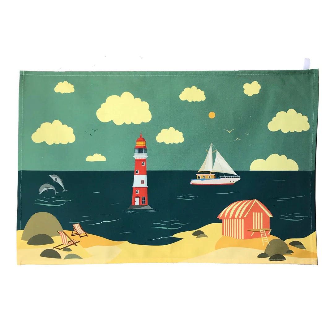 Seaside Tea Towel
