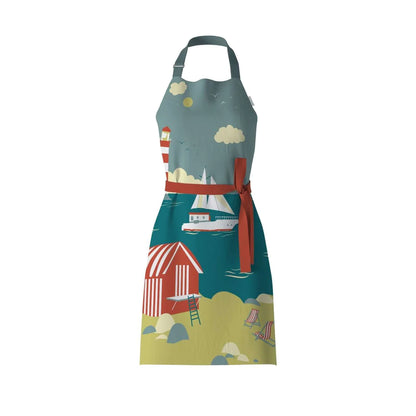 Beside The Seaside Apron - Front View - A Joyful Addition To Any Kitchen
