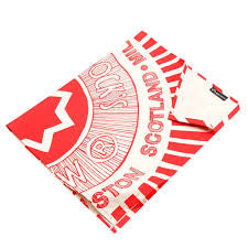100% Cotton Red and White Tunnock's Tea Cake Wrapper Tea Towel