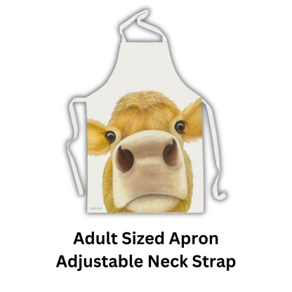 Jersey Brown Cow Apron - A Joyful Addition To Any Kitchen - Gift Idea