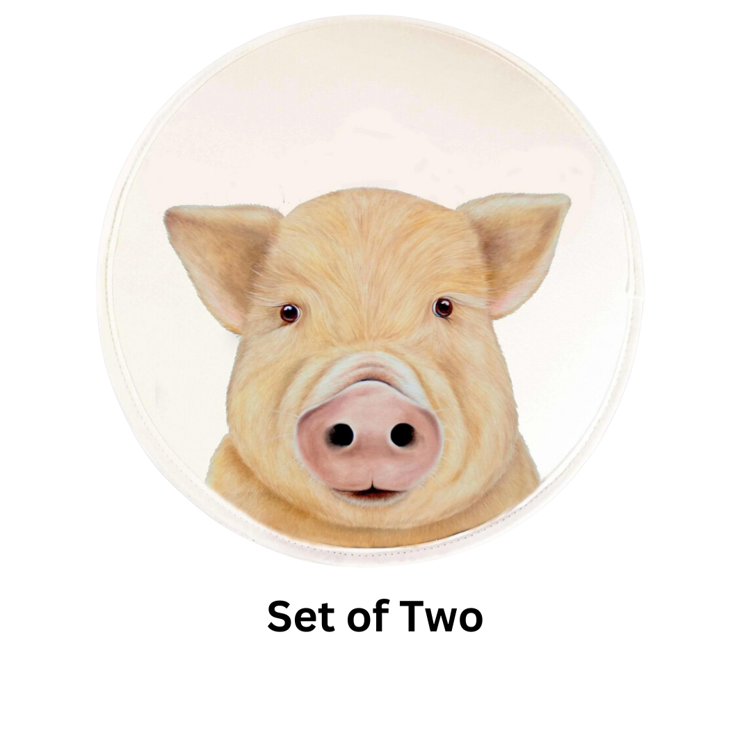 Porky Pig Chef's Pads For AGA, single pad on white background with the text "set of two".