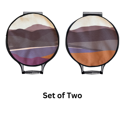 Purple Hills Chef's Pads For Aga - Back View - Gift Idea