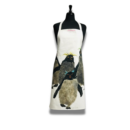 Rockhopper Penguin Apron - Front View - A Joyful Addition To Any Kitchen
