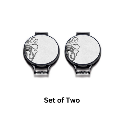 Black & White Octopus Kraken Chef's Pads For Aga - Detail Shot - Colourful Close-up